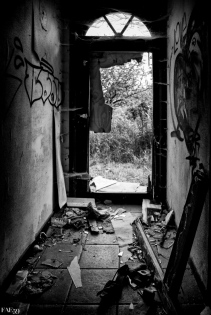 Intérieur de maison abandonnée